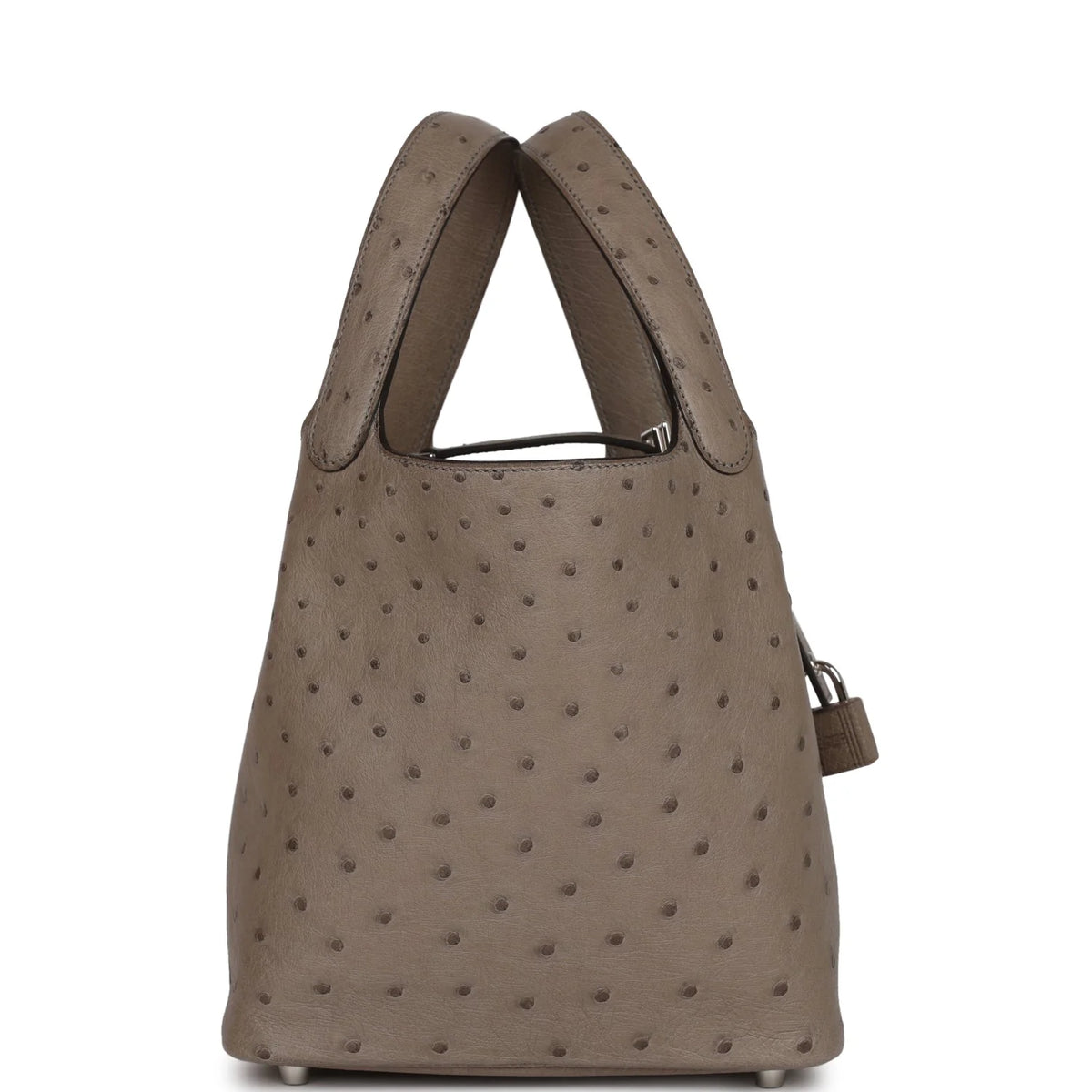 Ostrich 18 Palladium Hardware Lock Bag N137735