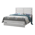 Eastern King Panel Bed Coastal White V24750