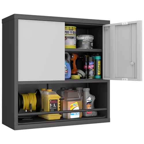 Metal Garage Storage Cabinet with Wheels and Lock S352