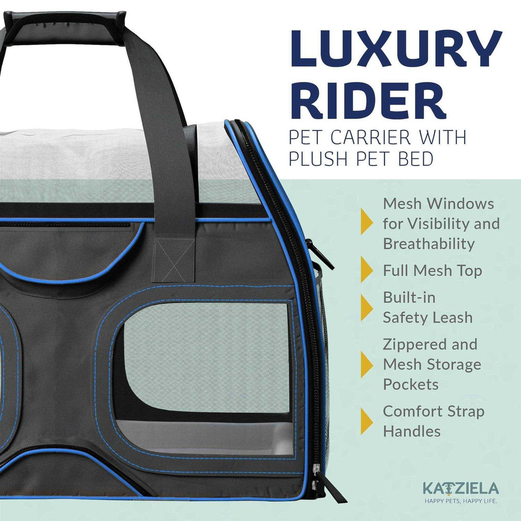 Pet Carrier with Removable Wheels and Double Telescopic Handle W681100