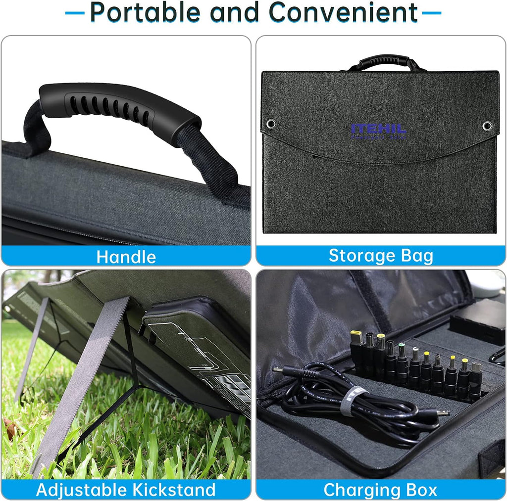 100W 18V Monocrystalline Portable Solar Panel Charger T339318