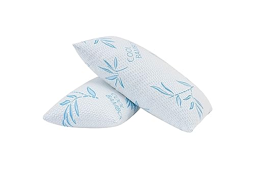 2 Pack King Size Cooling Shredded Memory Foam Pillows F68506