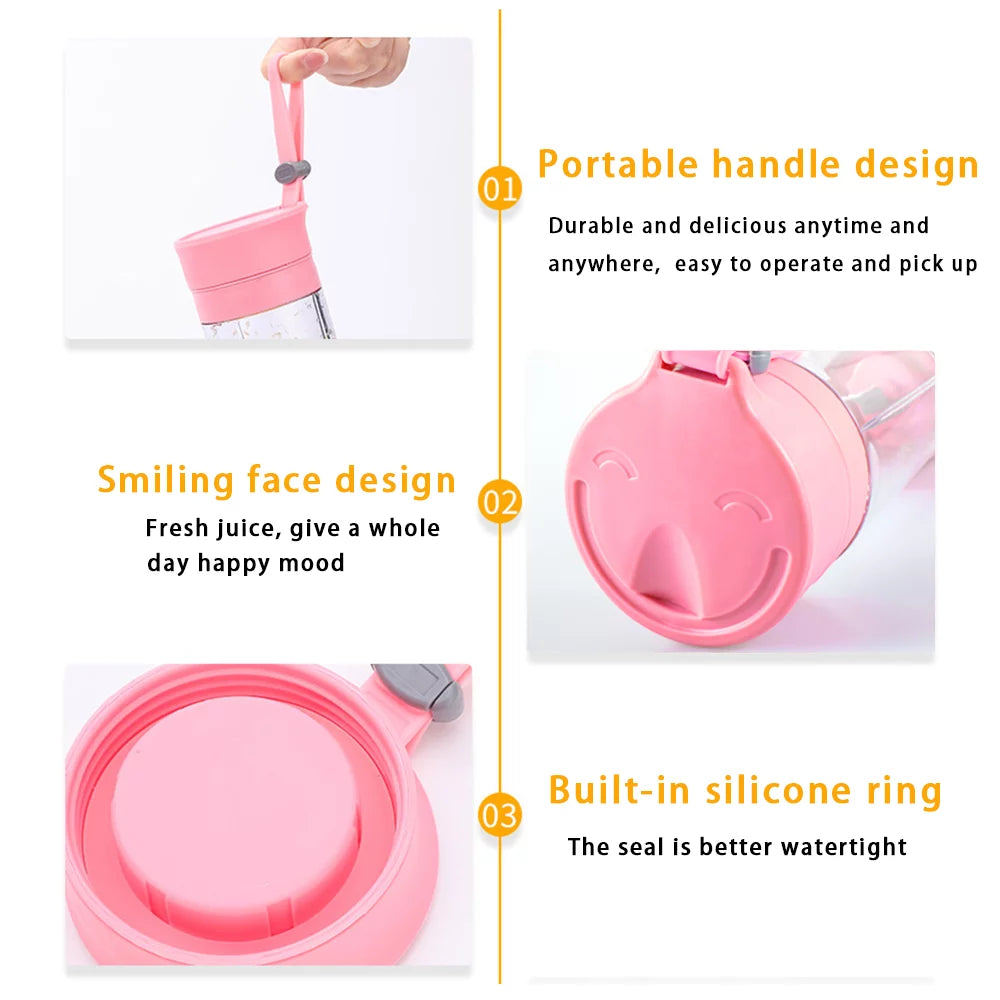 Portable Mini Blender with USB Rechargeable Batteries, Pink Z5574