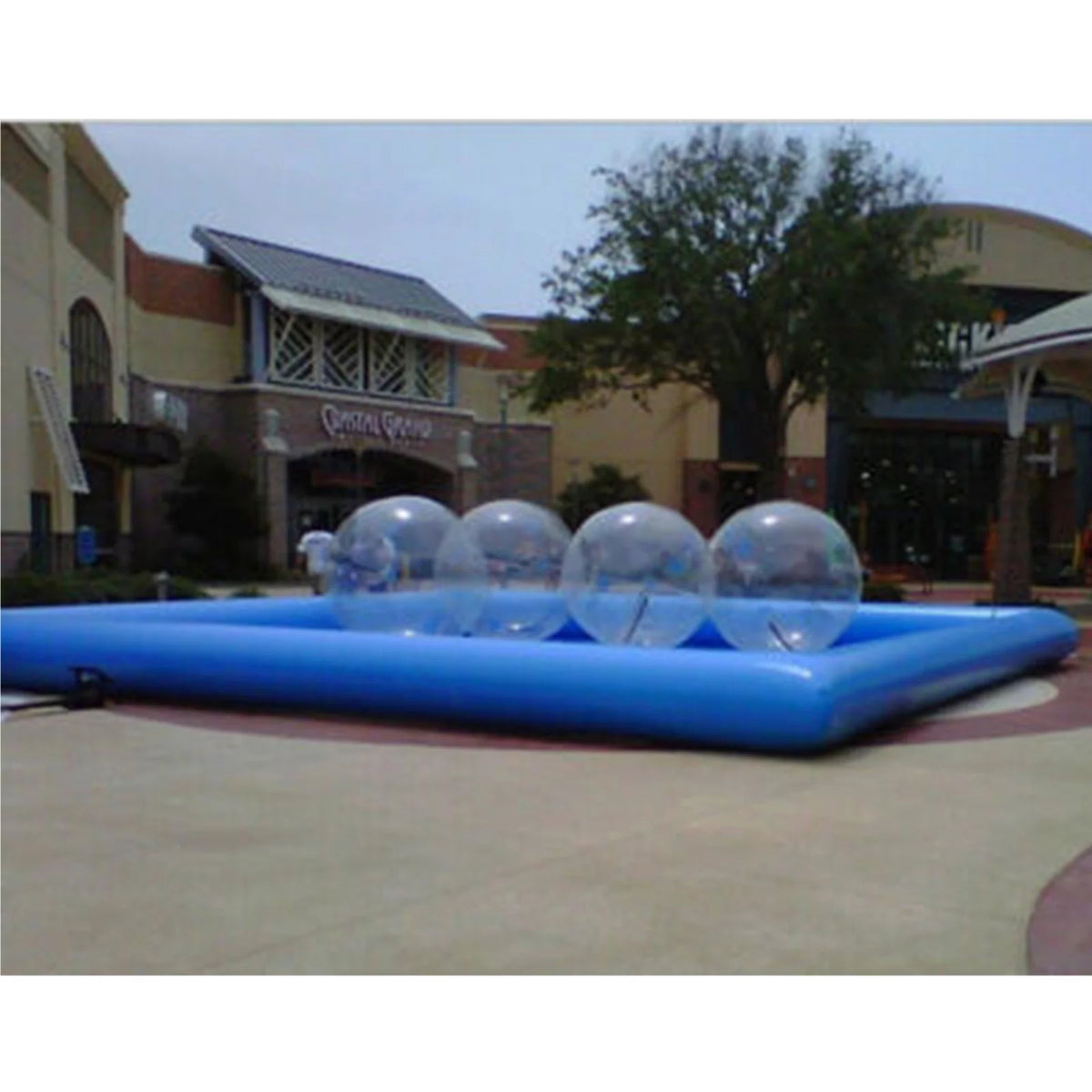 Large Inflatable PVC Square Swimming Pool 23x23x1.8ft B805