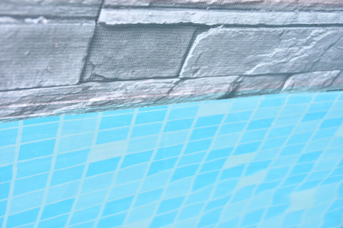 12 ft. Grey Stone Round Above Ground Pool Y7476