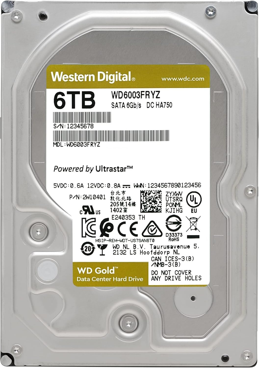 6TB 7200 RPM SATA 3.5 Internal Hard Drive P678