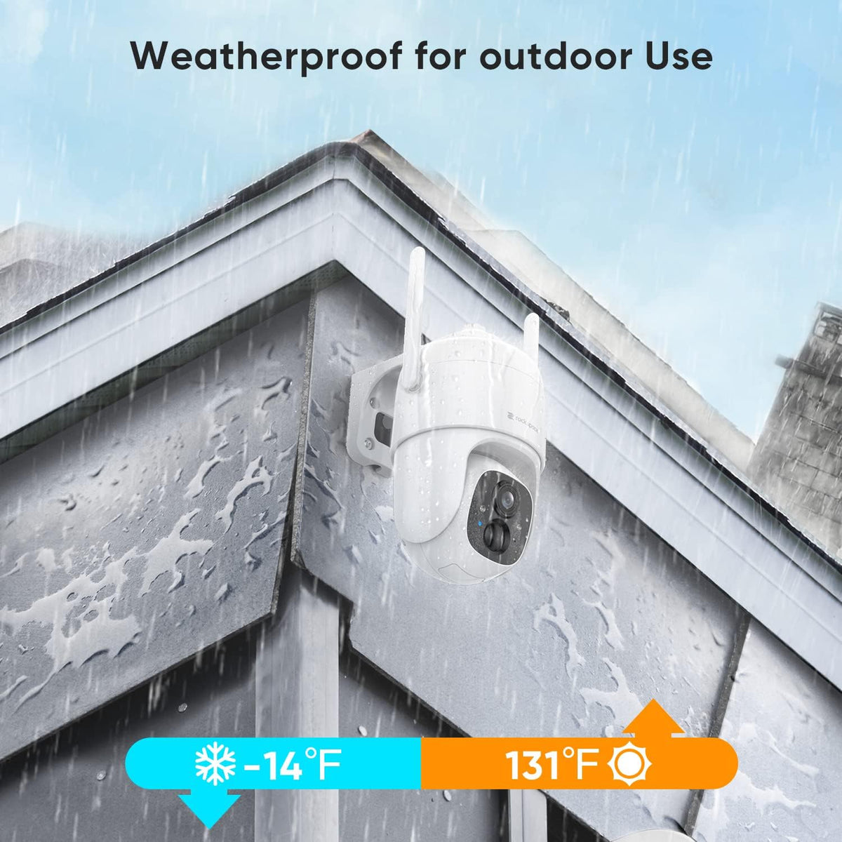 Wireless Outdoor Security Camera 1080P PTZ E416701