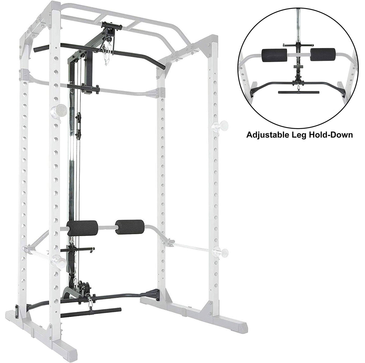 Power Cage with LAT Pull-Down Attachment and Leg Hold-Down A56492