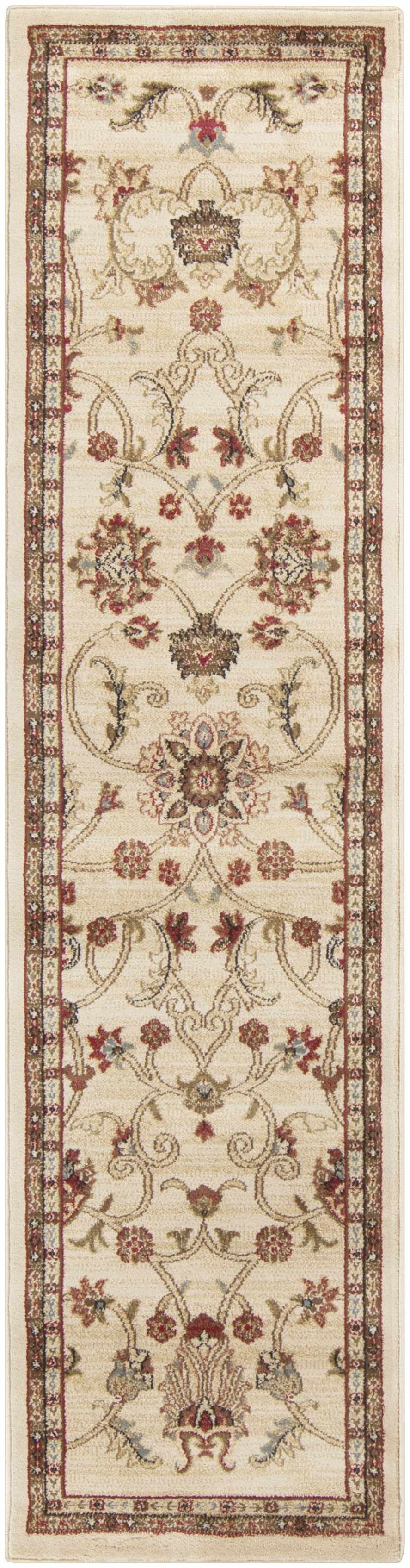 Black Beige Orange Area Rug Y862