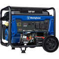 6600 Peak Watt Electric Start Portable Gas Powered Generator with CO Sensor and Wheel Kit W766