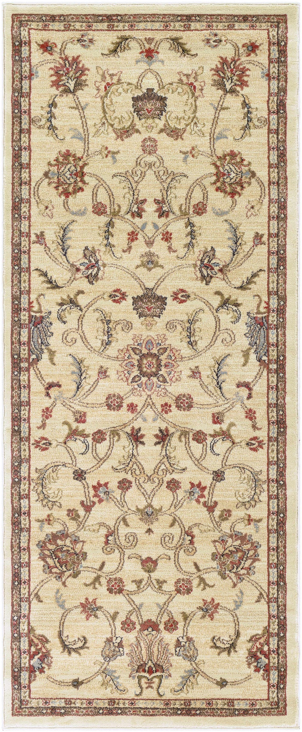 Black Beige Orange Area Rug Y862