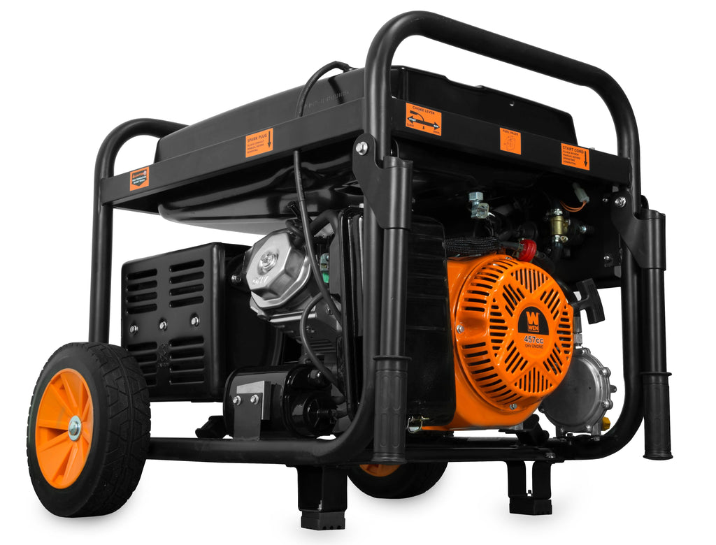 11,000-Watt Dual Fuel Portable Generator with Wheel Kit and Electric Start H711