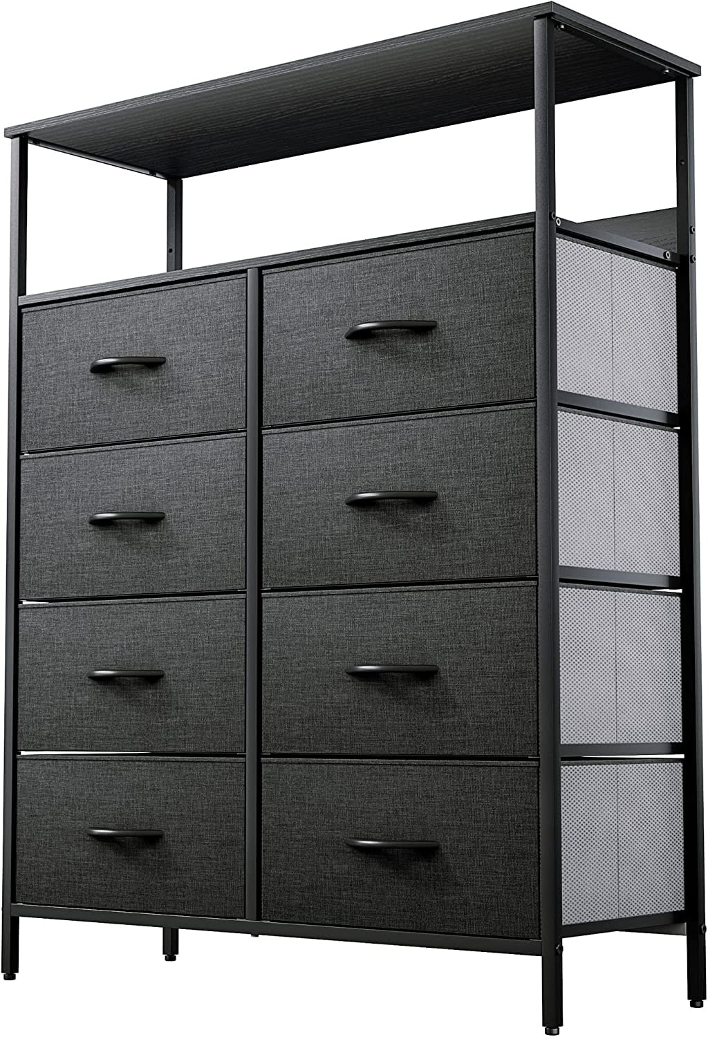 8 Drawer Fabric Dresser with Shelves U764