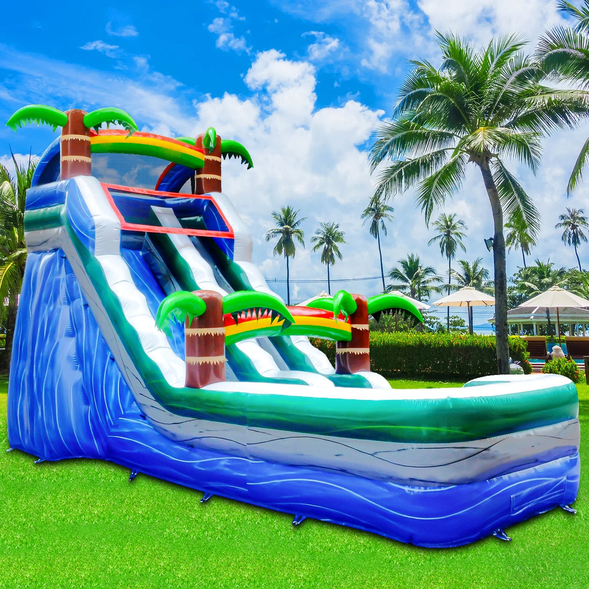 16 ft Inflatable Water Slide with Air Blower S950