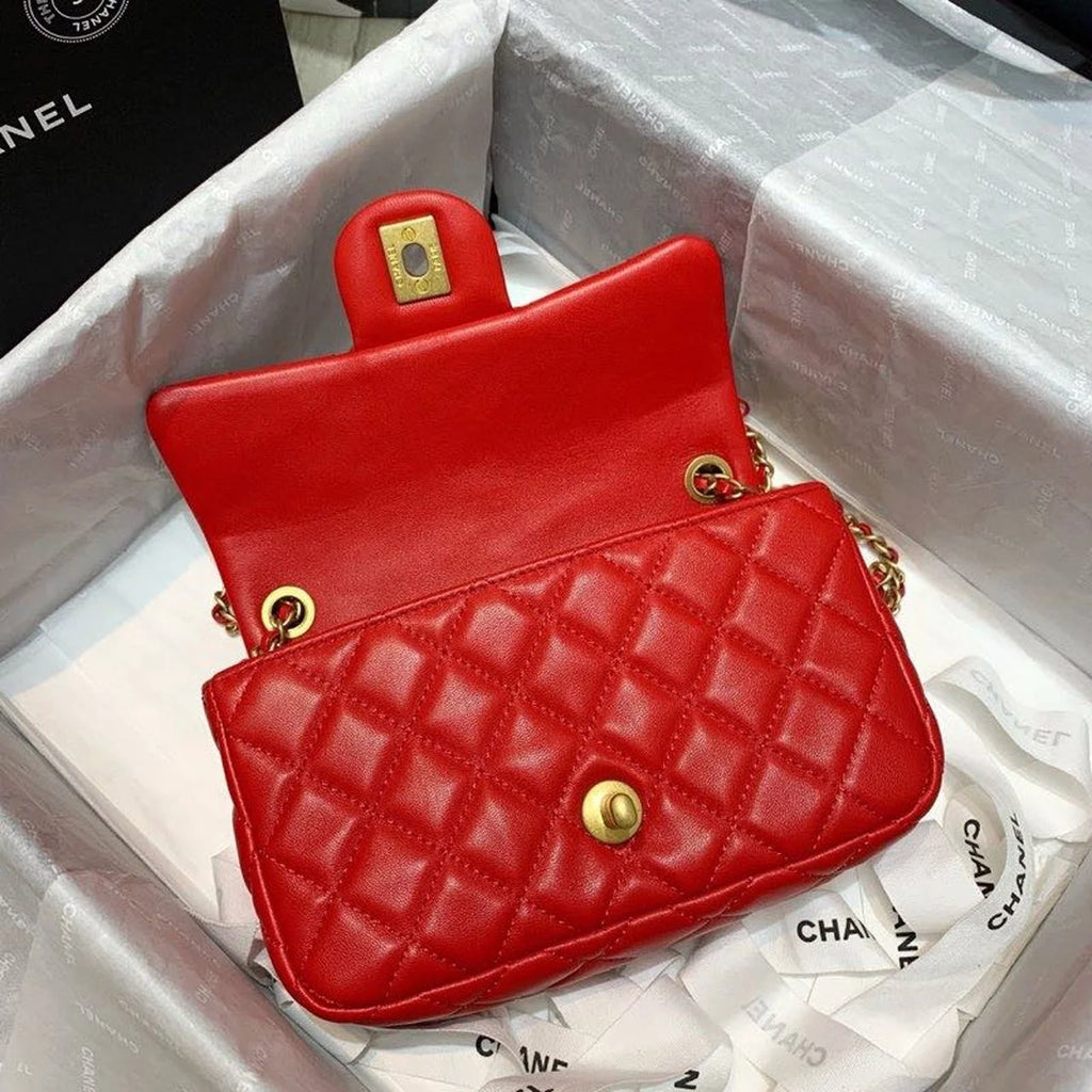 Red Flap Bag Z206341