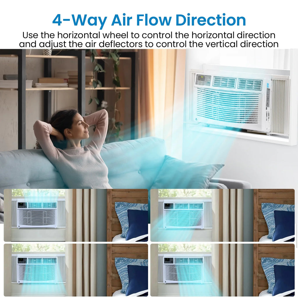 8000 BTU Smart Window Air Conditioner P43351