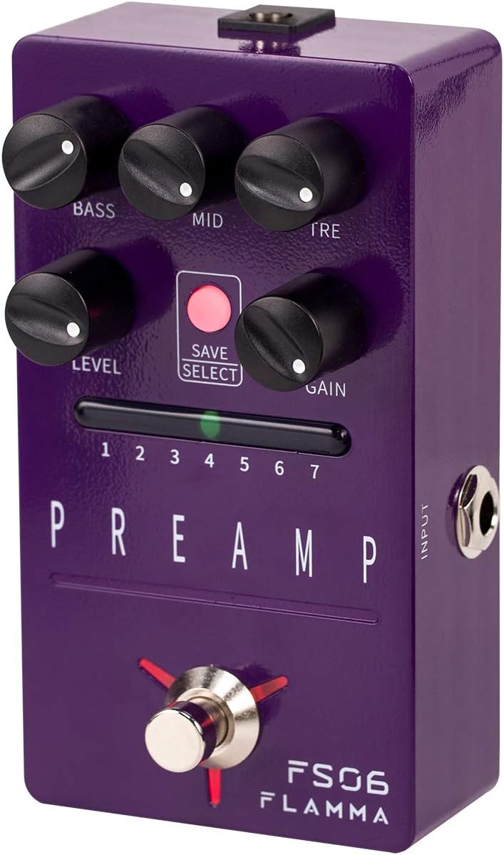 Cabinet Simulator Stereo Guitar Pedal with 11 Built-in Effects I132