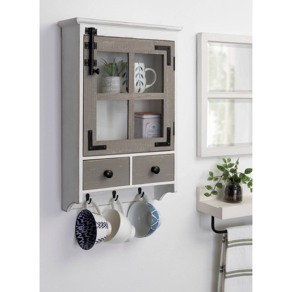 Farmhouse Wood Wall Cabinet U278836