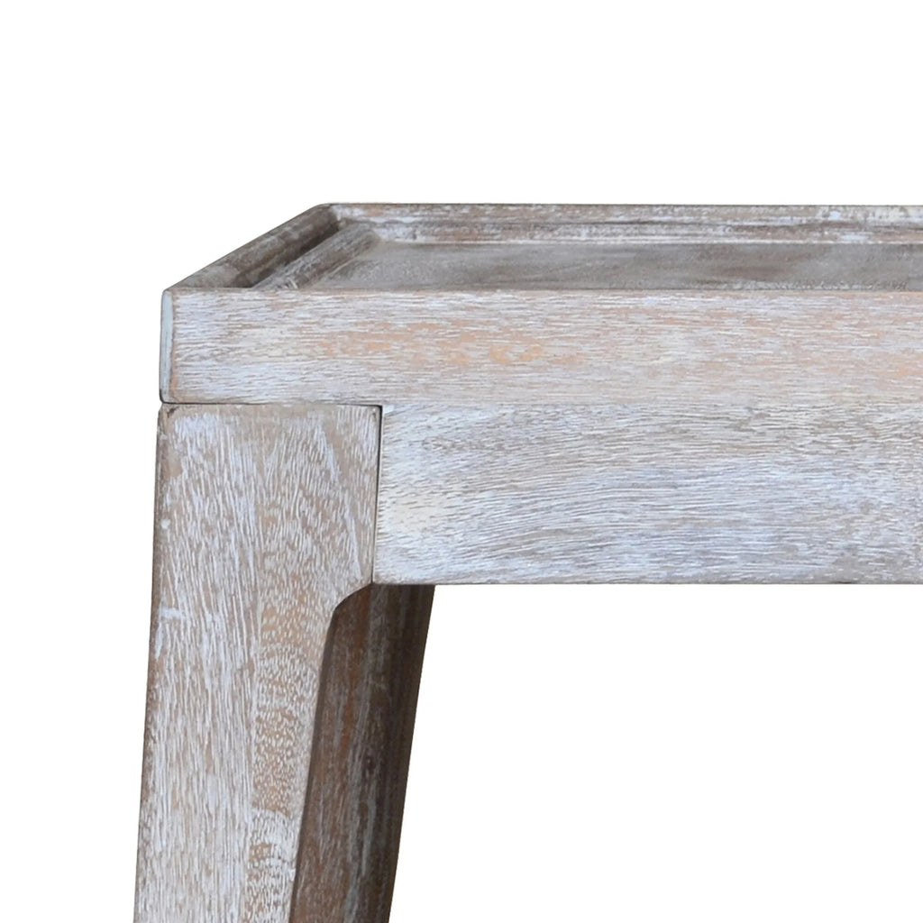22 Inch Mango Wood End Table I607894