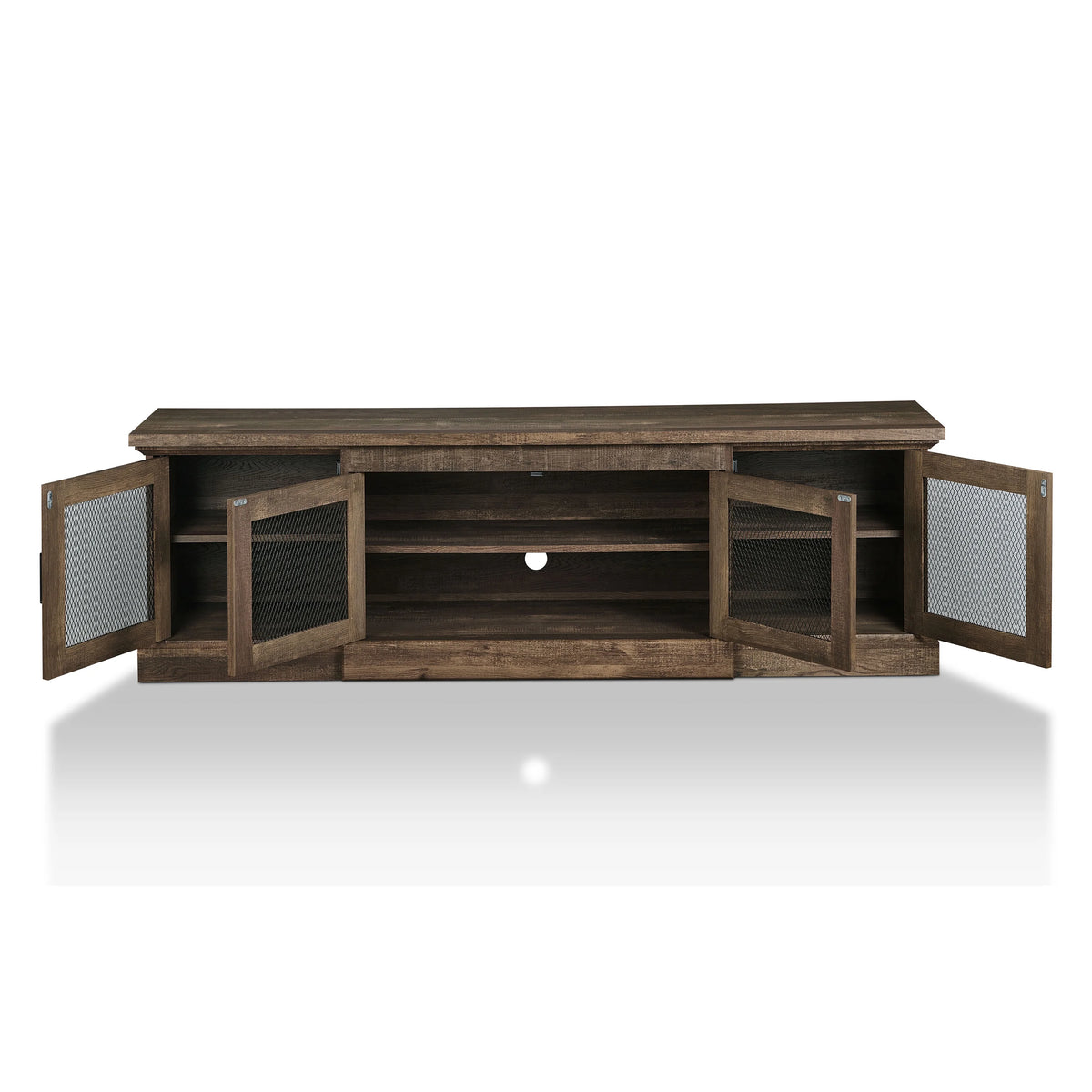 6 Shelf Rustic TV Stand J7726