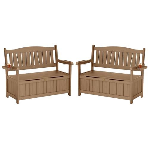 Grey HIPS Outdoor Storage Bench E4471