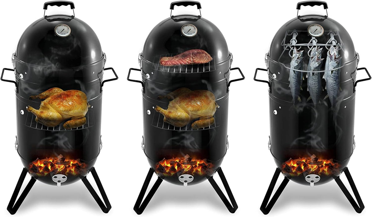 Vertical Smoker Grill Combo N2036