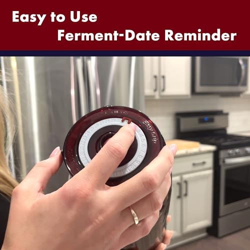 Food Grade Fermentation Kit for Wide Mouth Mason Jars, 4-Pack T6509