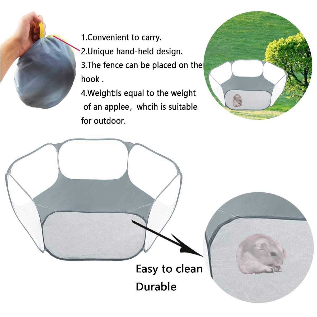 Breathable Transparent Pet Playpen V918