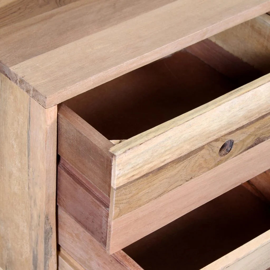 Bedside Cabinet Solid Reclaimed Wood M6139