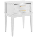 Mid Century Modern 2 Drawer Solid Wood Nightstand M197938