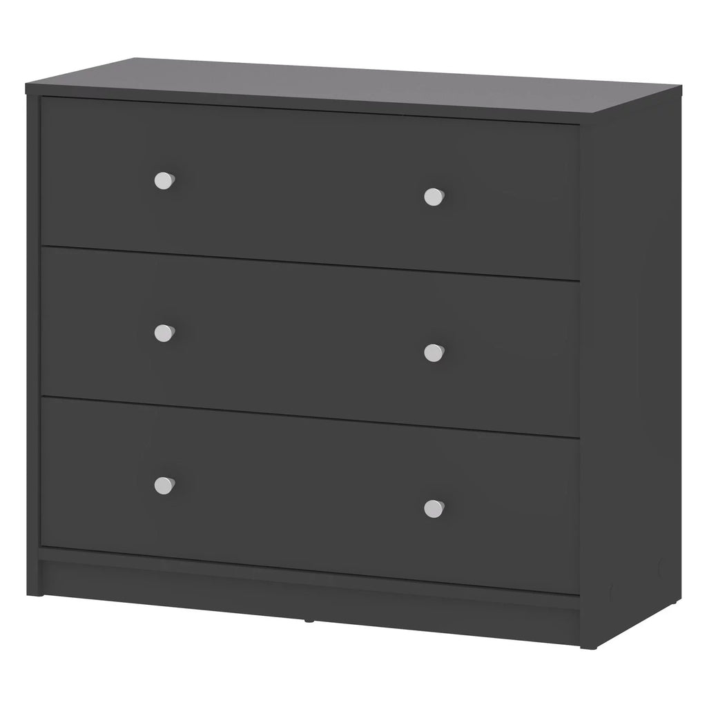 White 3 Drawer Dresser U92044