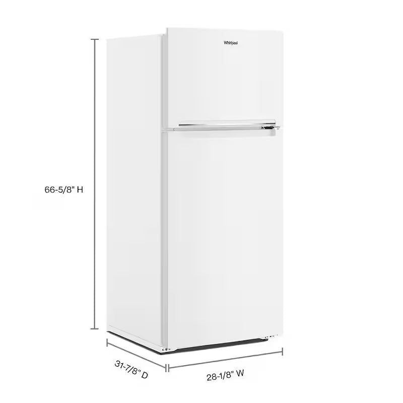 Built-In Top Freezer Refrigerator in White P82884
