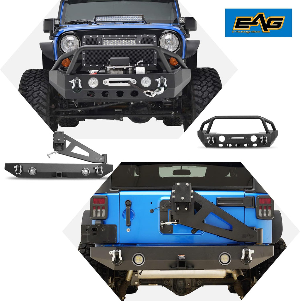 Front and Rear Bumper with Tire Carrier Combo Z145503