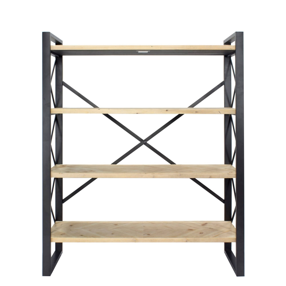 Grey 4 Shelf Standard Bookcase I524