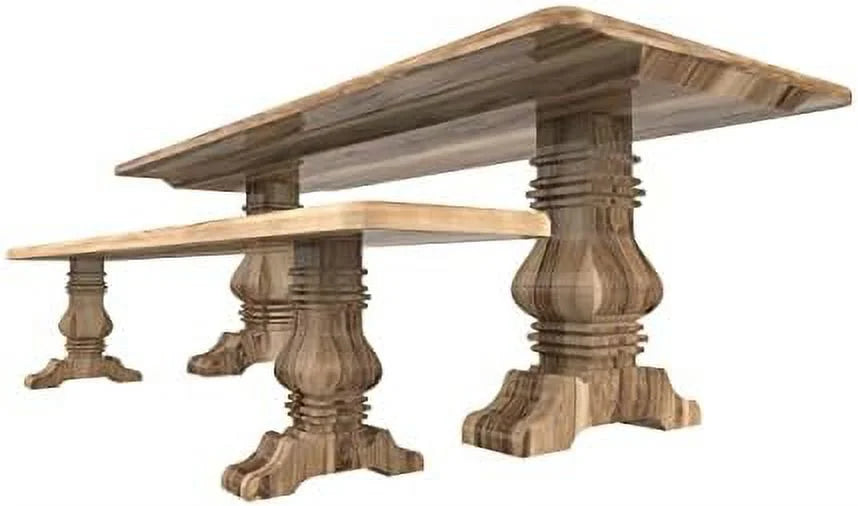 16 inch Wood Pedestal Base, Pack of Two F74783