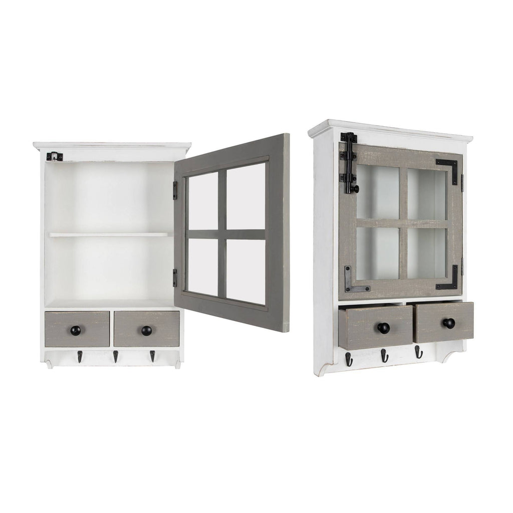 Farmhouse Wood Wall Cabinet U278836