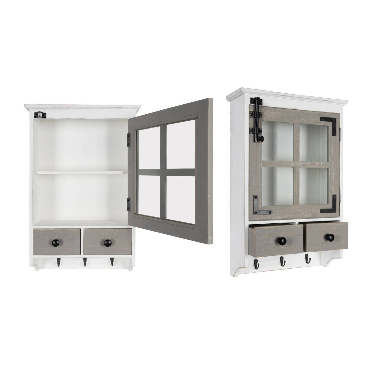 Farmhouse Wood Wall Cabinet U278836