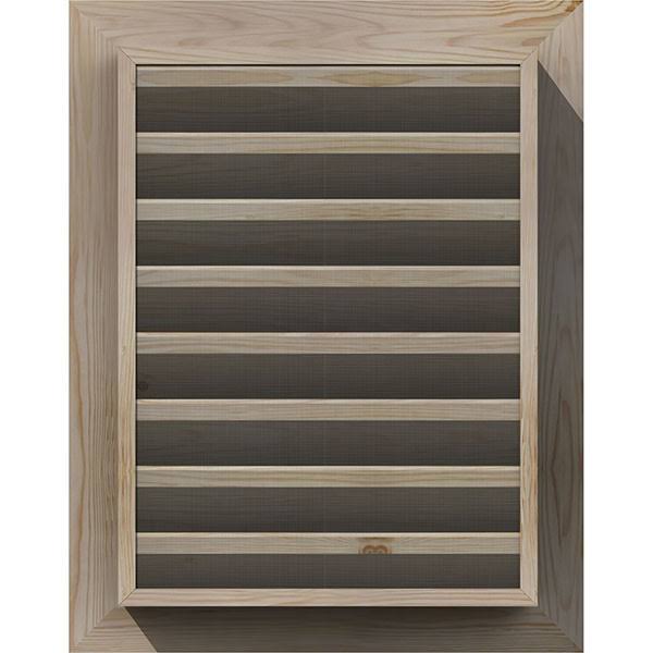 Vertical Gable Vent Unfinished Functional S349