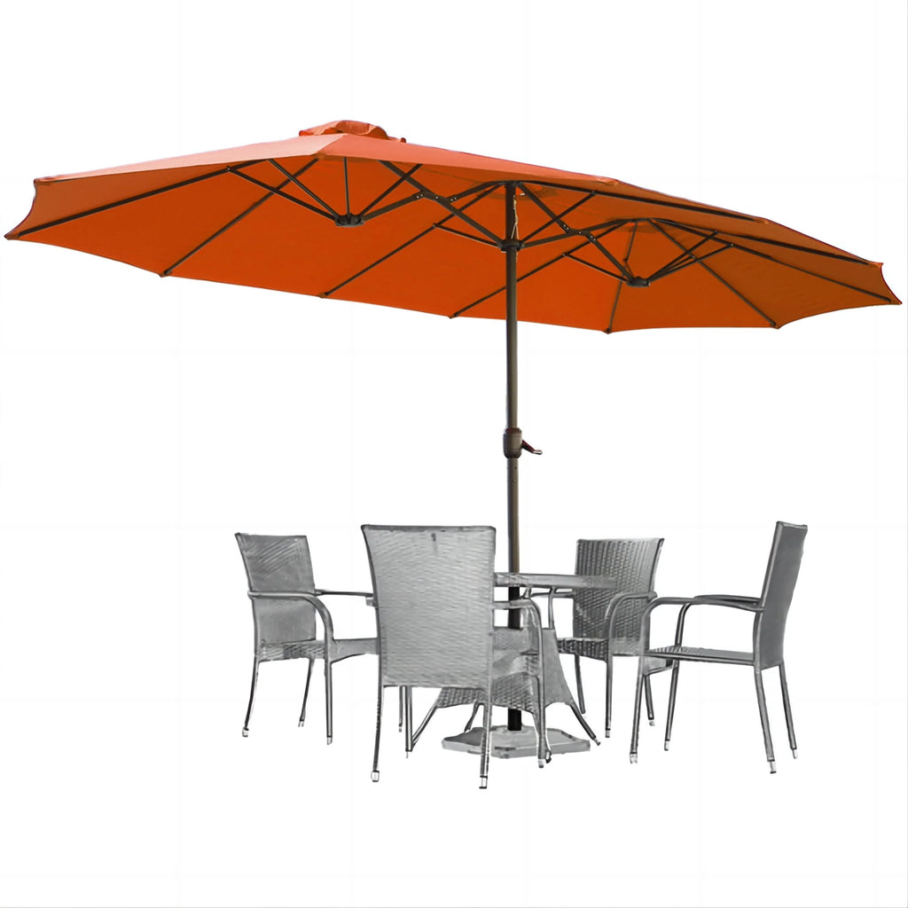 15 Ft Double Sided Patio Umbrella P7577