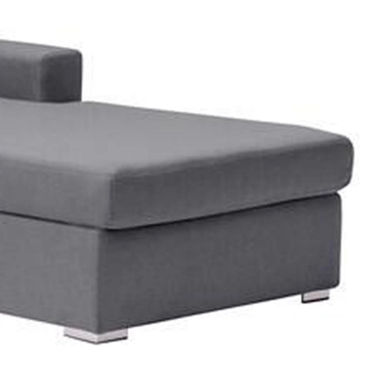Gray 4 Seater L Sectional Sofa with Reversible Chaise H11724