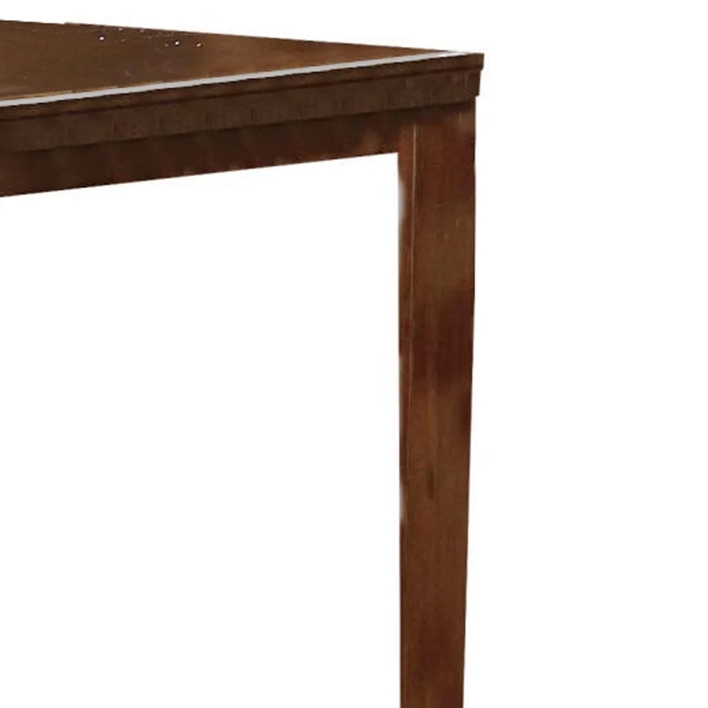 Wooden Counter Height Table with Butterfly Extendable Leaf A396880