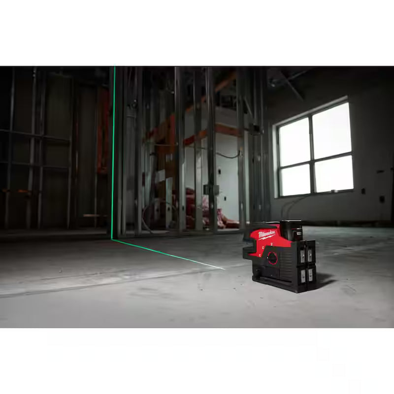 12-Volt Cordless Green Cross Line Laser Kit with Tripod S99856