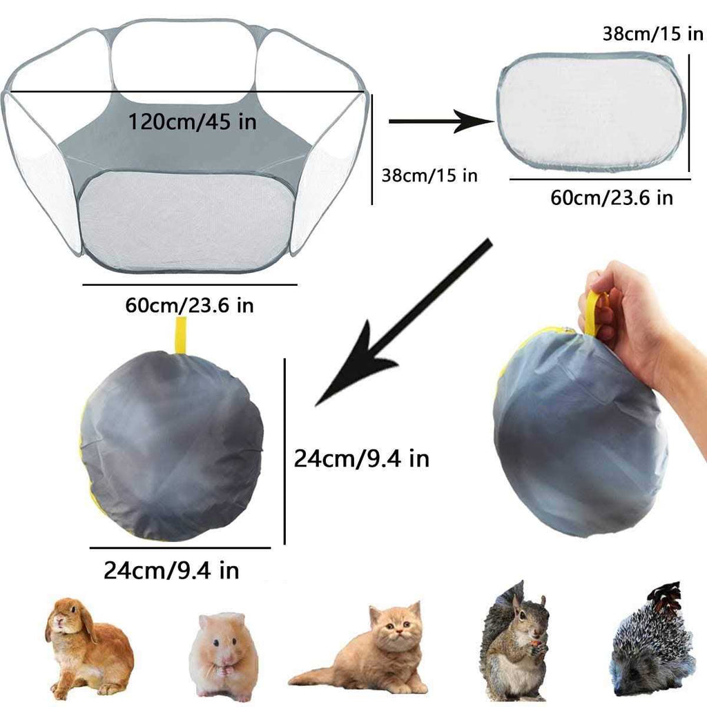 Breathable Transparent Pet Playpen V918