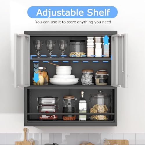 Metal Garage Storage Cabinet with Wheels and Lock S352