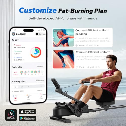 Foldable Magnetic Rowing Machine with 16-Level Z802244