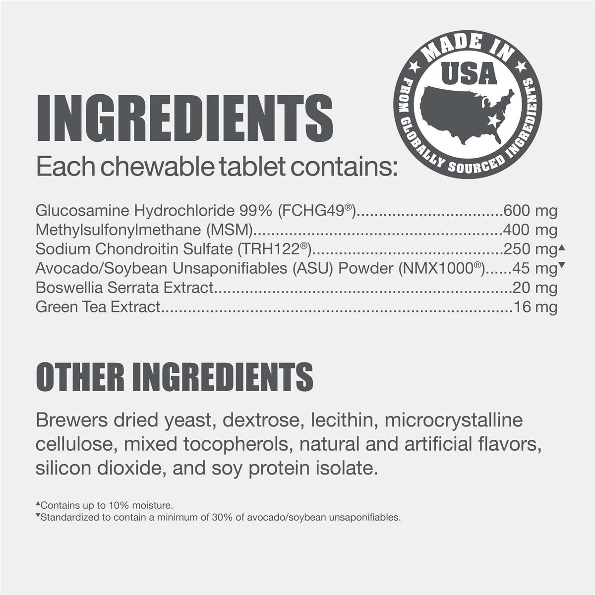Joint Health Supplement with MSM for Small to Medium Dogs M155889