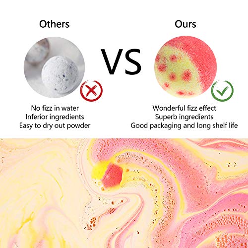 Bath Bombs Gift Set, 10 Organic Bubble Bombs D212305