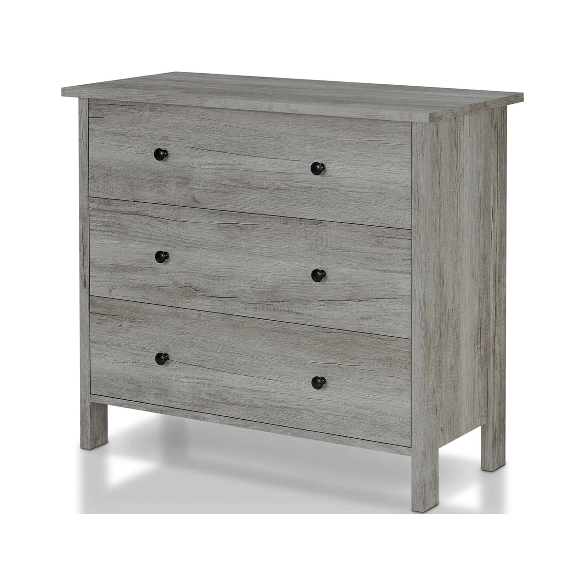 Contemporary 56-inch Wide 3-Drawer Dresser G707