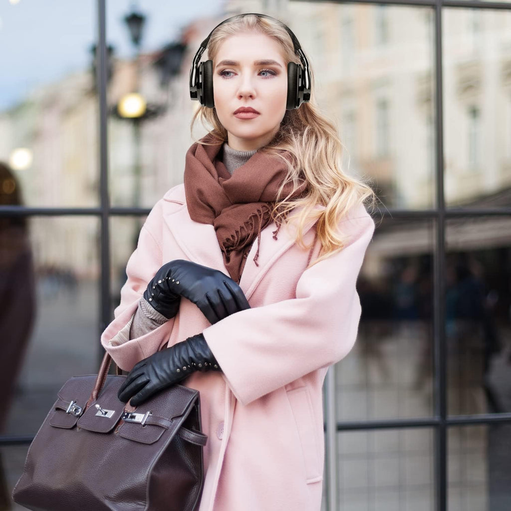 Active Noise Cancelling Wireless Bluetooth Over Ear Headphones with Microphone Q71123