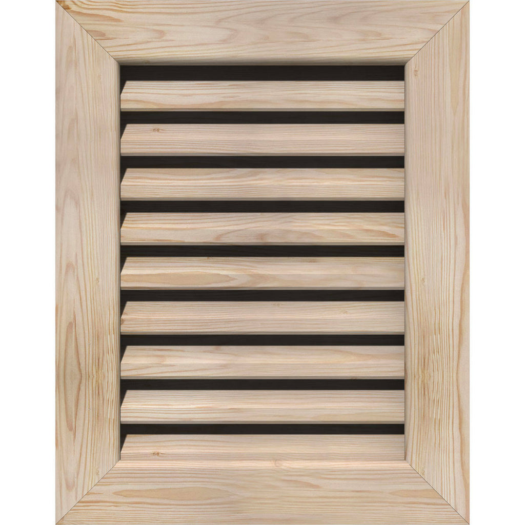 Vertical Gable Vent Unfinished Functional S349